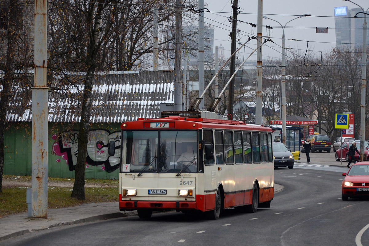 Вильнюс, Škoda 14Tr13/6 № 2647 Вильнюс, Škoda 14Tr13/6 № 2647