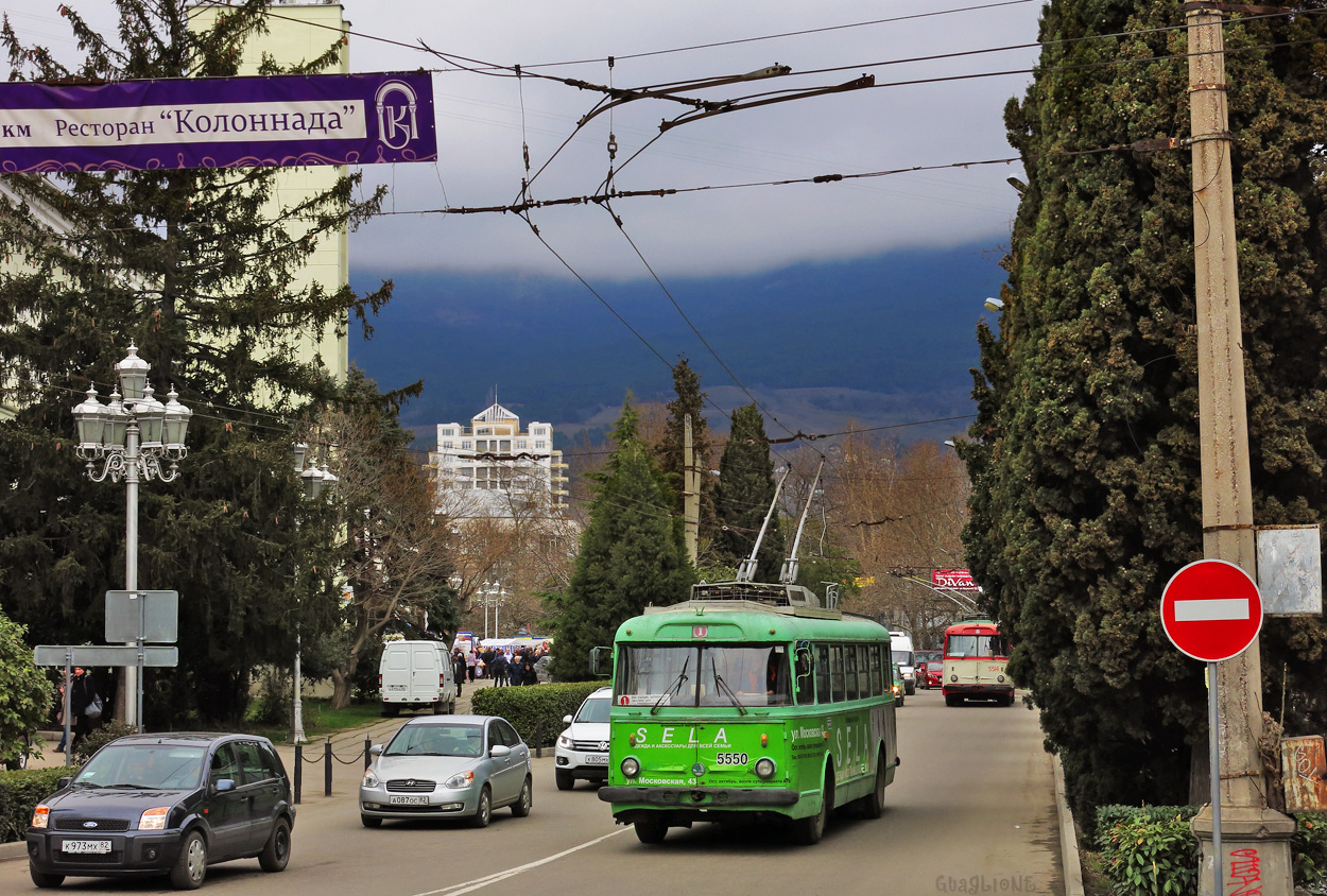 Крымский троллейбус, Škoda 9Tr21 № 5550