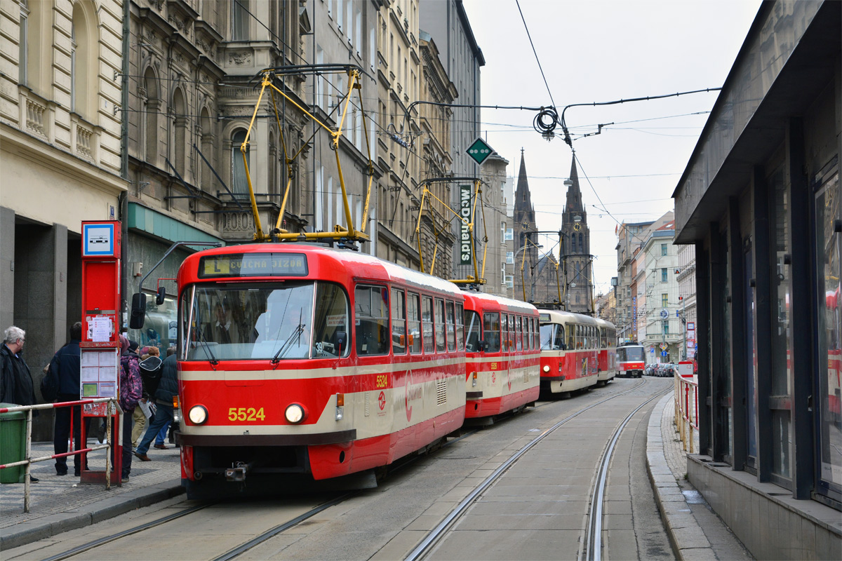 Прага, Tatra T3R.P № 5524