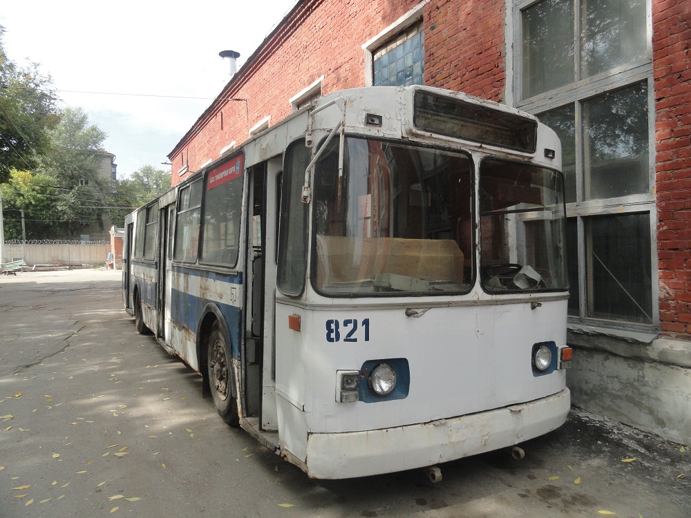 Samara, ZiU-682V-012 [V0A] # 821; Samara — Trolleybus depot # 2