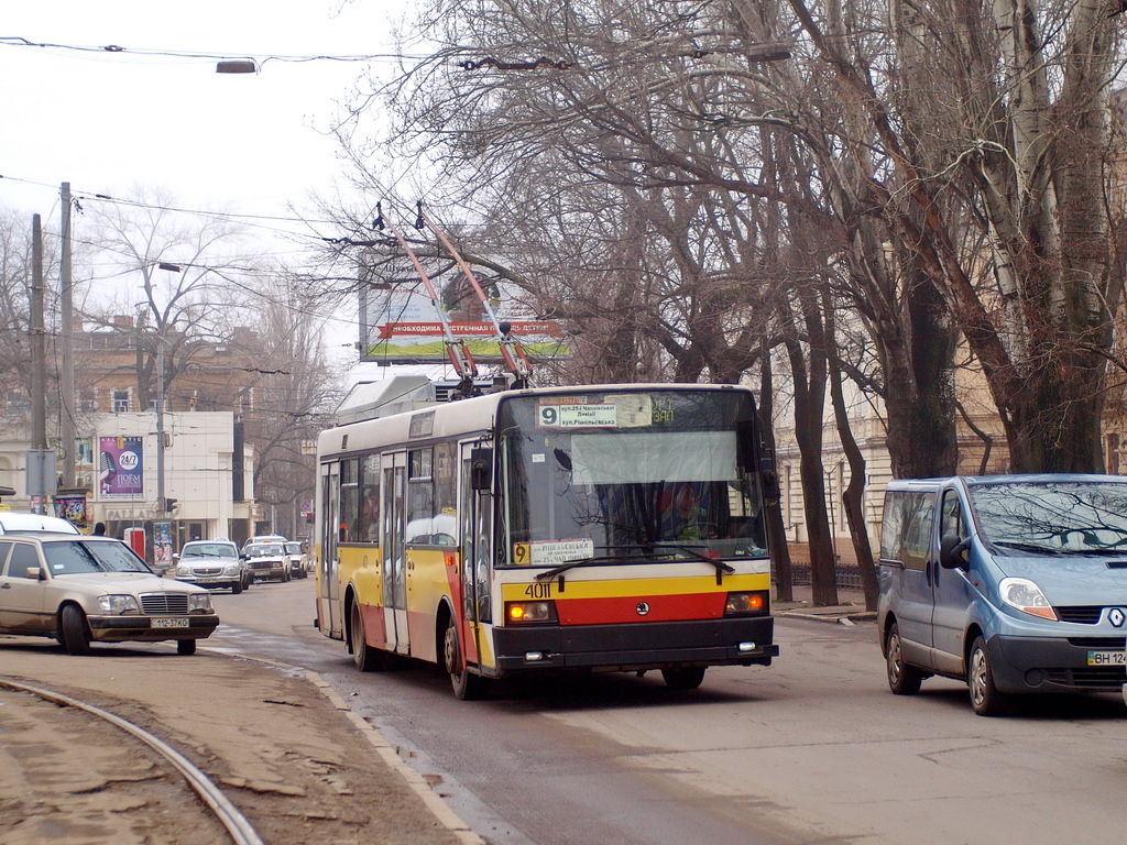 Одесса, Škoda 21Tr № 4011