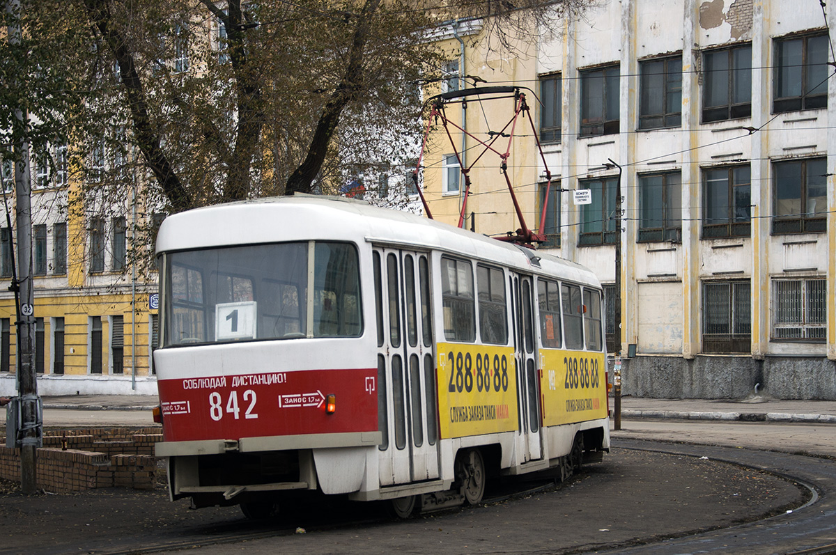 Самара, Tatra T3SU № 842; Самара — Конечные станции и кольца (трамвай)