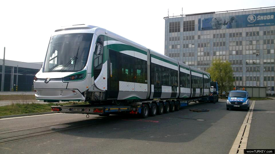 Konya, Škoda 28T ForCity Classic № 4213; Plzeň — Brand new tramways from the Škoda factory; Konya — Delivery of New Škoda 28T Trams