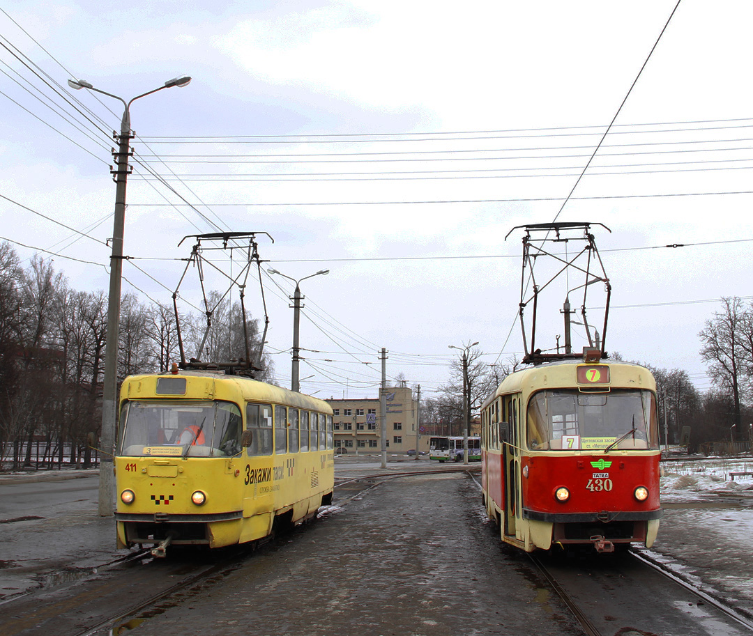 Тула, Tatra T3SU № 411; Тула, Tatra T3SU № 430