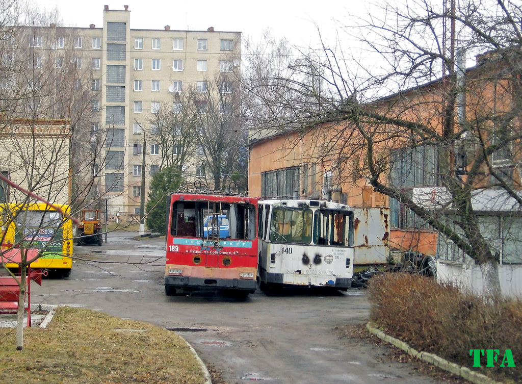 Луцк, ЮМЗ Т1 № 189; Луцк, ЗиУ-682В [В00] № 140