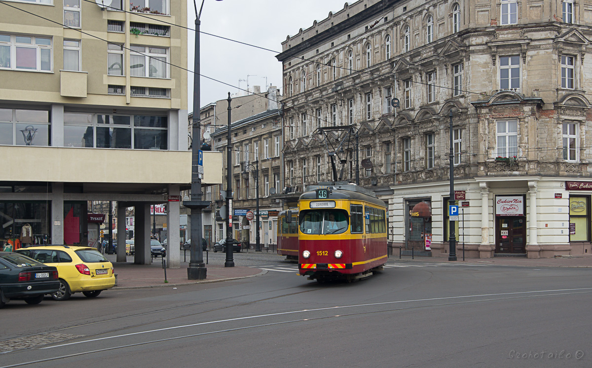 Лодзь, Duewag GT8NF № 1512