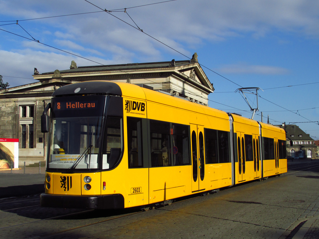 Dresden, Bombardier NGT D8 DD 	 № 2603 Dresden, Bombardier NGT D8 DD 	 № 2603
