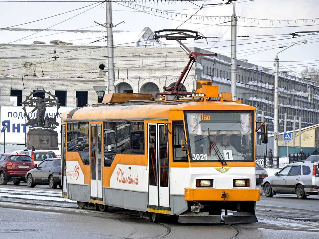 Барнаул, Tatra T3SU КВР Барнаул № 3021