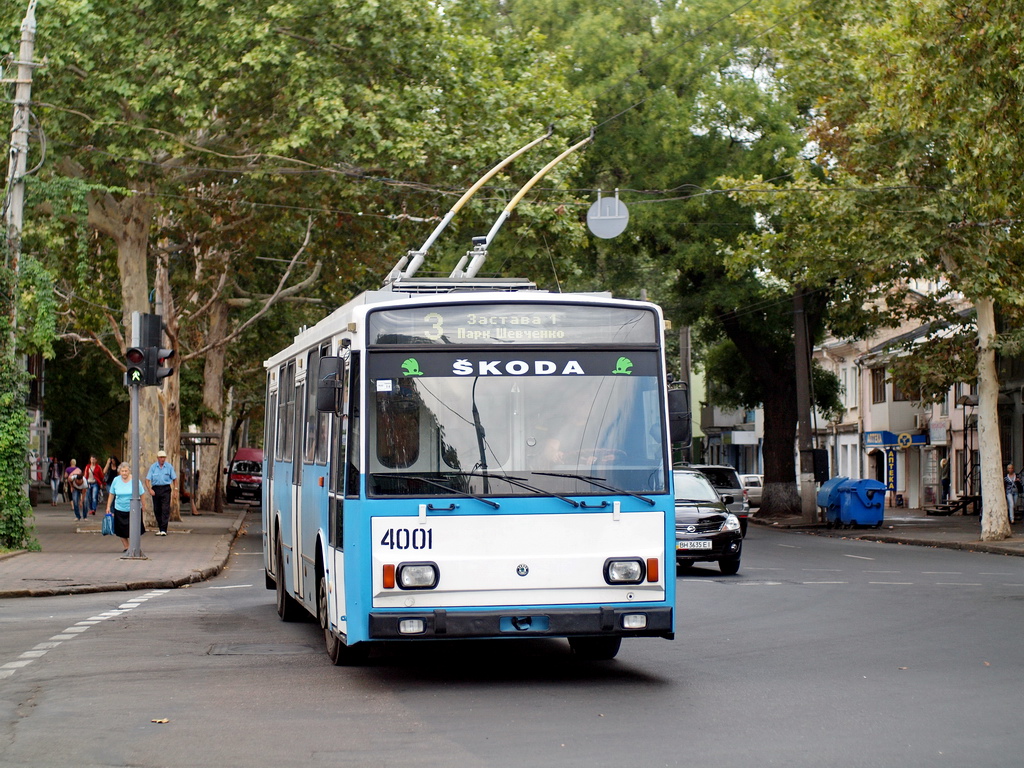 Одесса, Škoda 14Tr17/6M № 4001