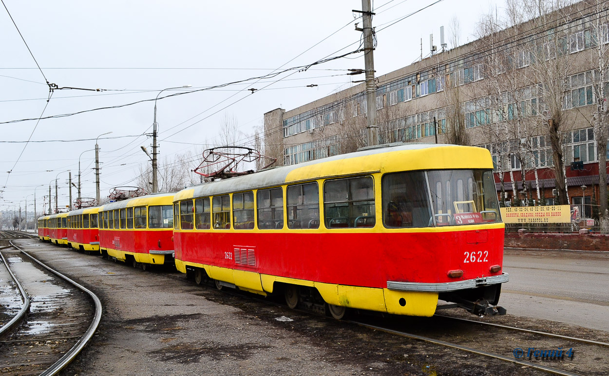 Волгоград, Tatra T3SU (двухдверная) № 2622
