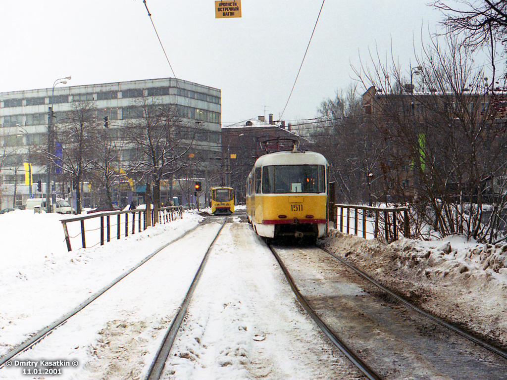 Москва, Tatra T3SU № 1511