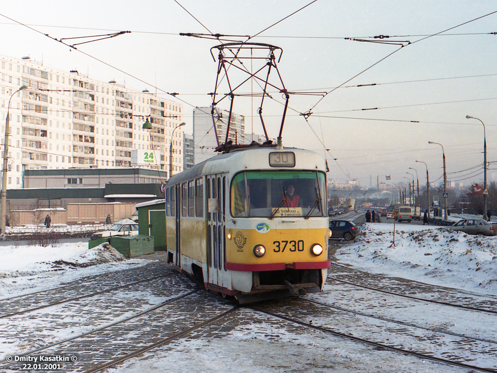 Москва, Tatra T3SU № 3730
