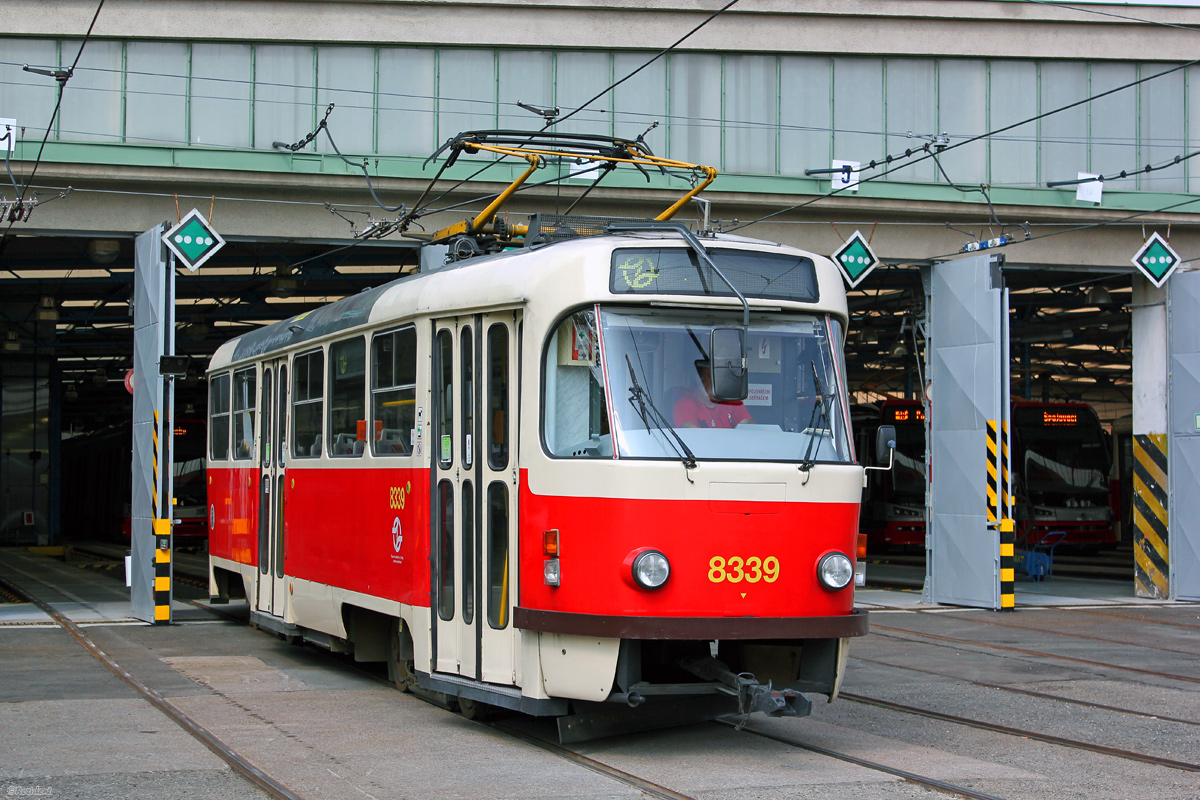 Прага, Tatra T3R.P № 8339; Прага — Трамвайные депо