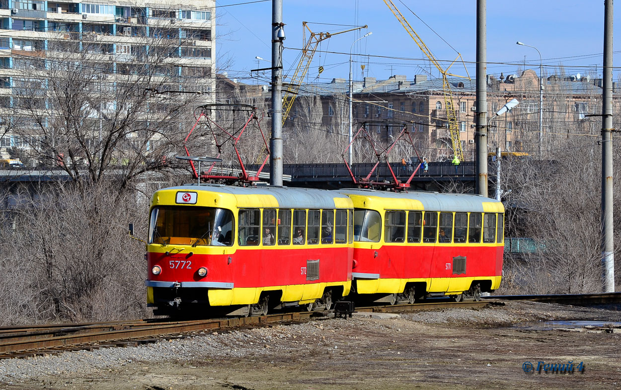 Волгоград, Tatra T3SU № 5772; Волгоград, Tatra T3SU № 5771