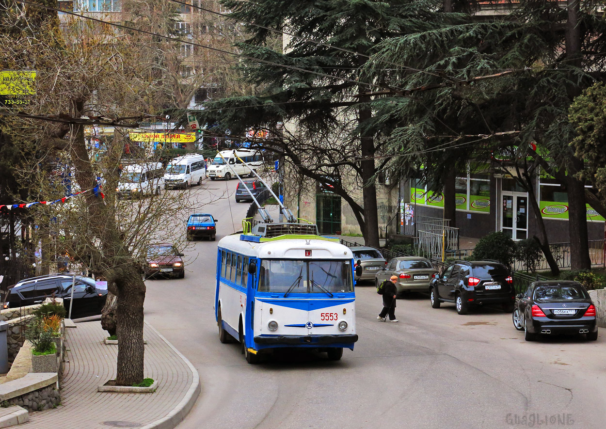 Крымский троллейбус, Škoda 9Tr21 № 5553