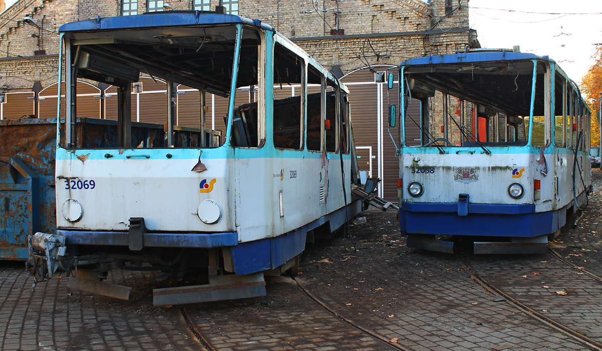 Рига, Tatra T6B5SU № 32069; Рига, Tatra T6B5SU № 32058