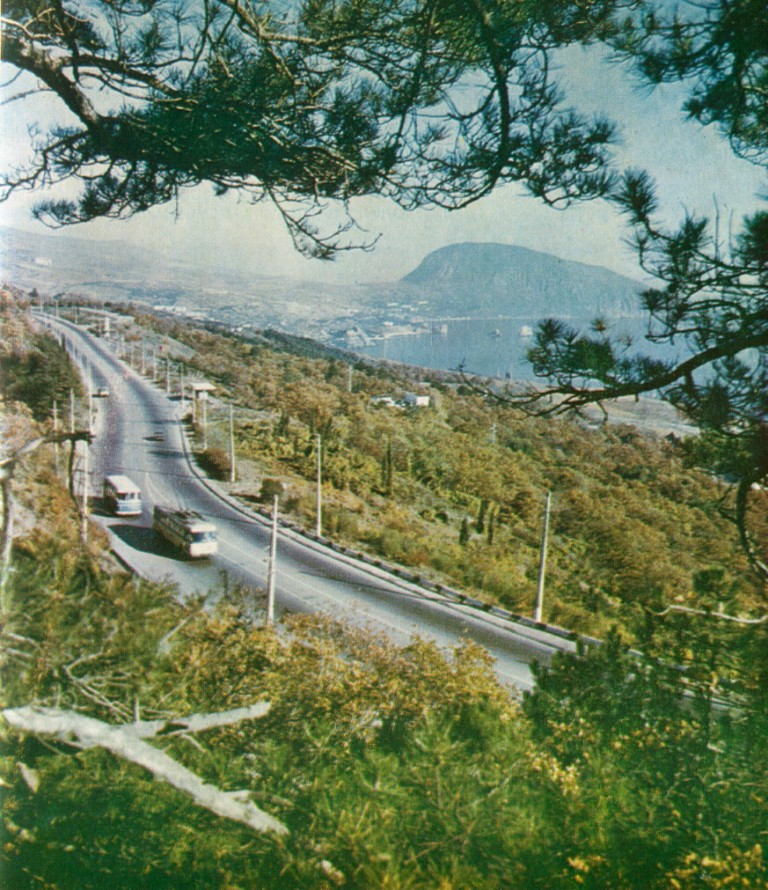 Крымский троллейбус — Исторические фотографии (1959 — 2000); Крымский троллейбус — Сканы открыток времен СССР