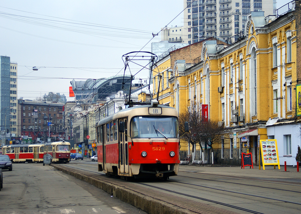 Киев, Tatra T3SU № 5829