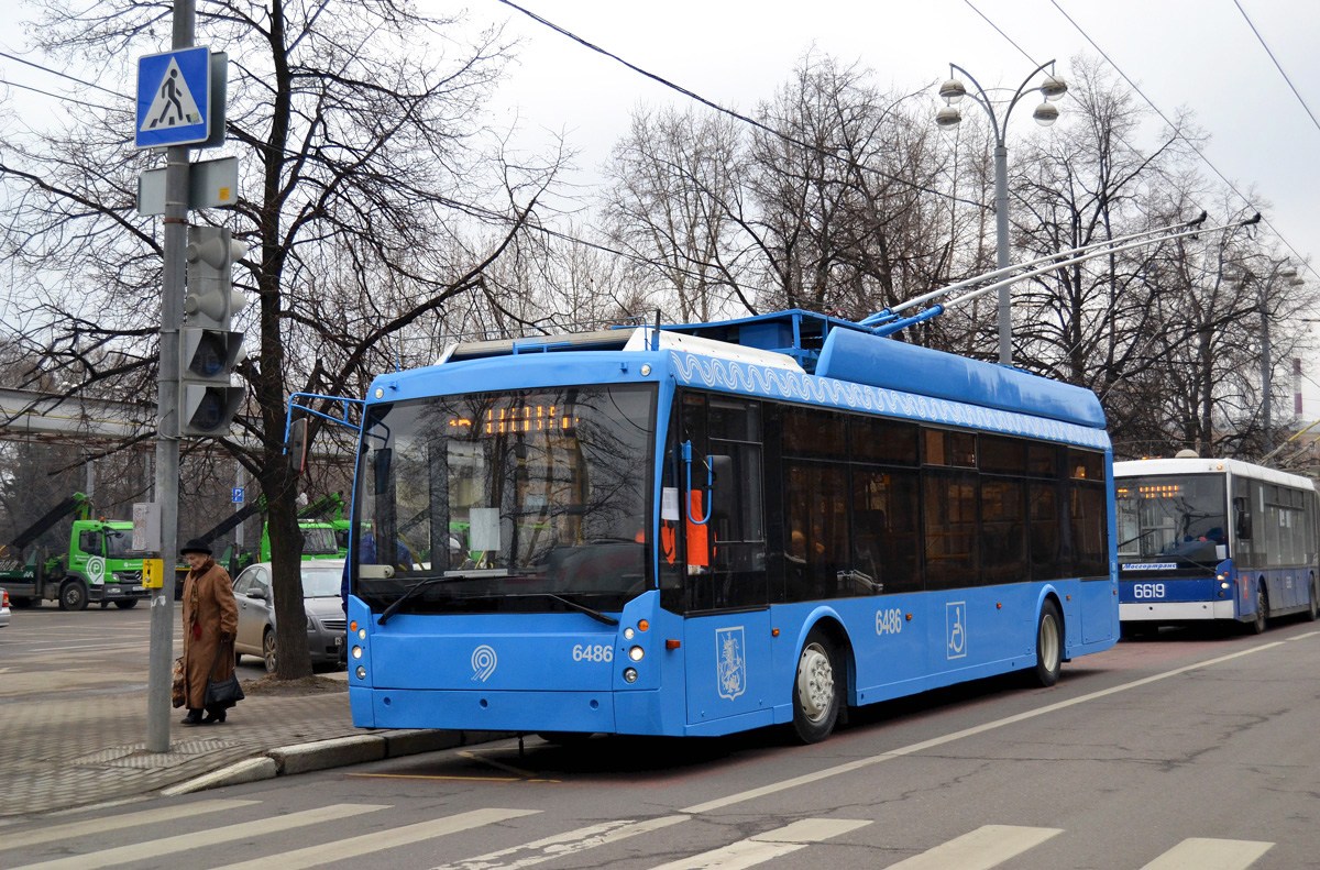 Москва, Тролза-5265.00 «Мегаполис» № 6486 Москва, Тролза-5265.00 «Мегаполис» № 6486