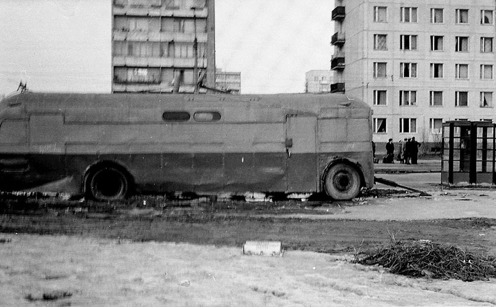 Pietari — Barns and sheds; Pietari — Historical trolleybus photos