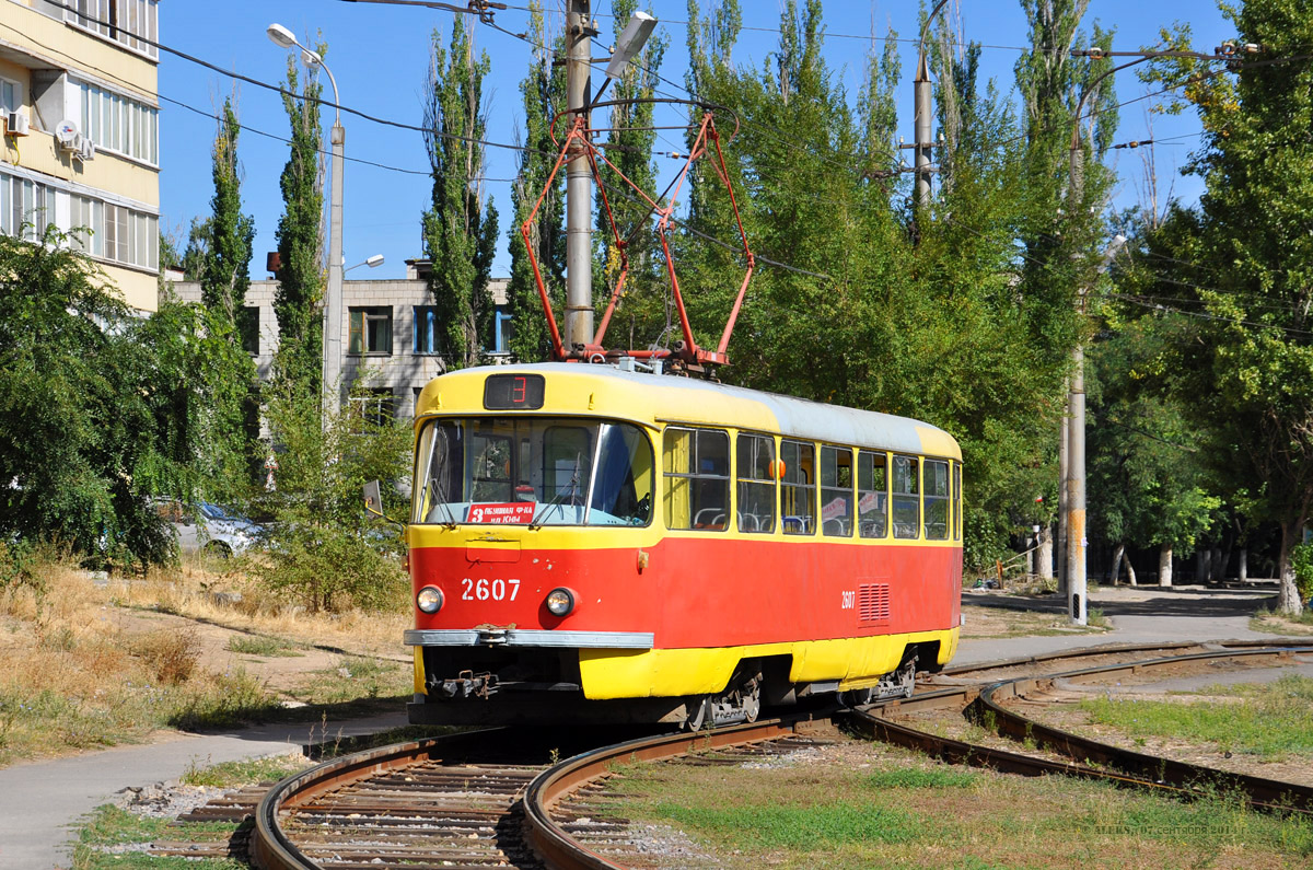 Волгоград, Tatra T3SU (двухдверная) № 2607