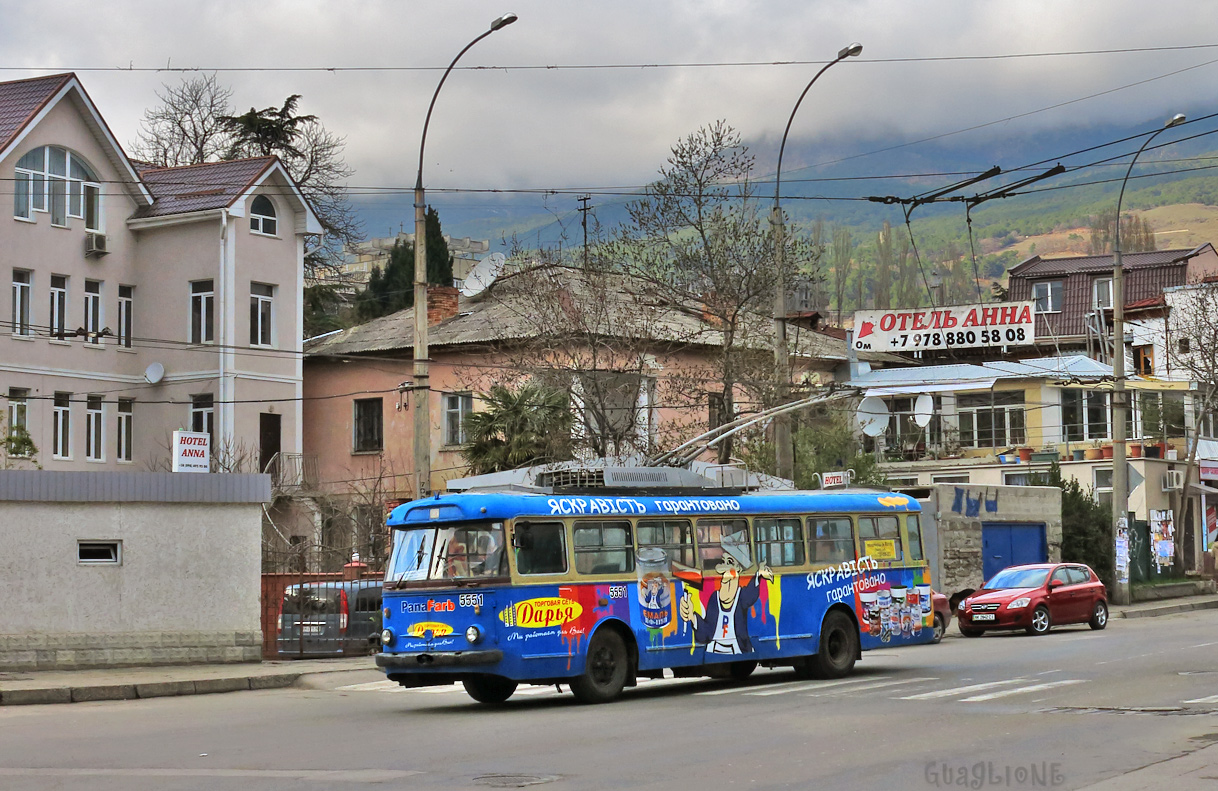 Крымский троллейбус, Škoda 9Tr21 № 5551