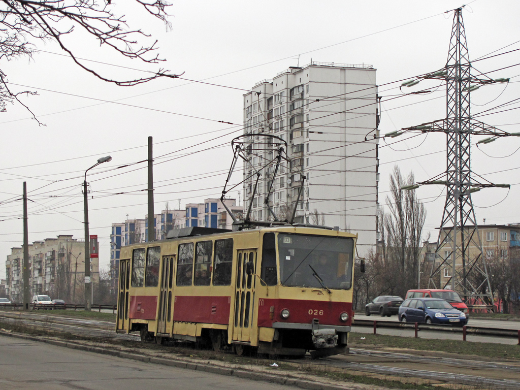 Киев, Tatra T6B5SU № 026