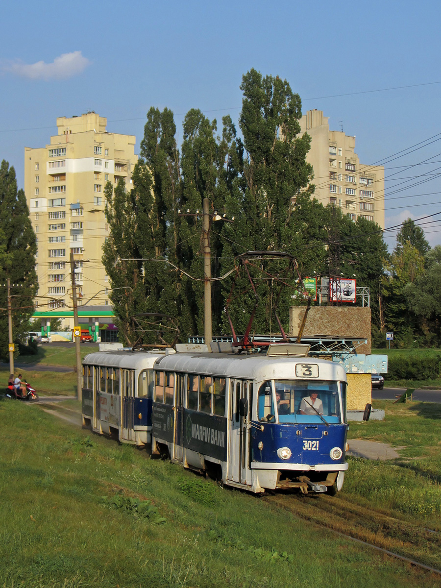 Харьков, Tatra T3SU № 3021