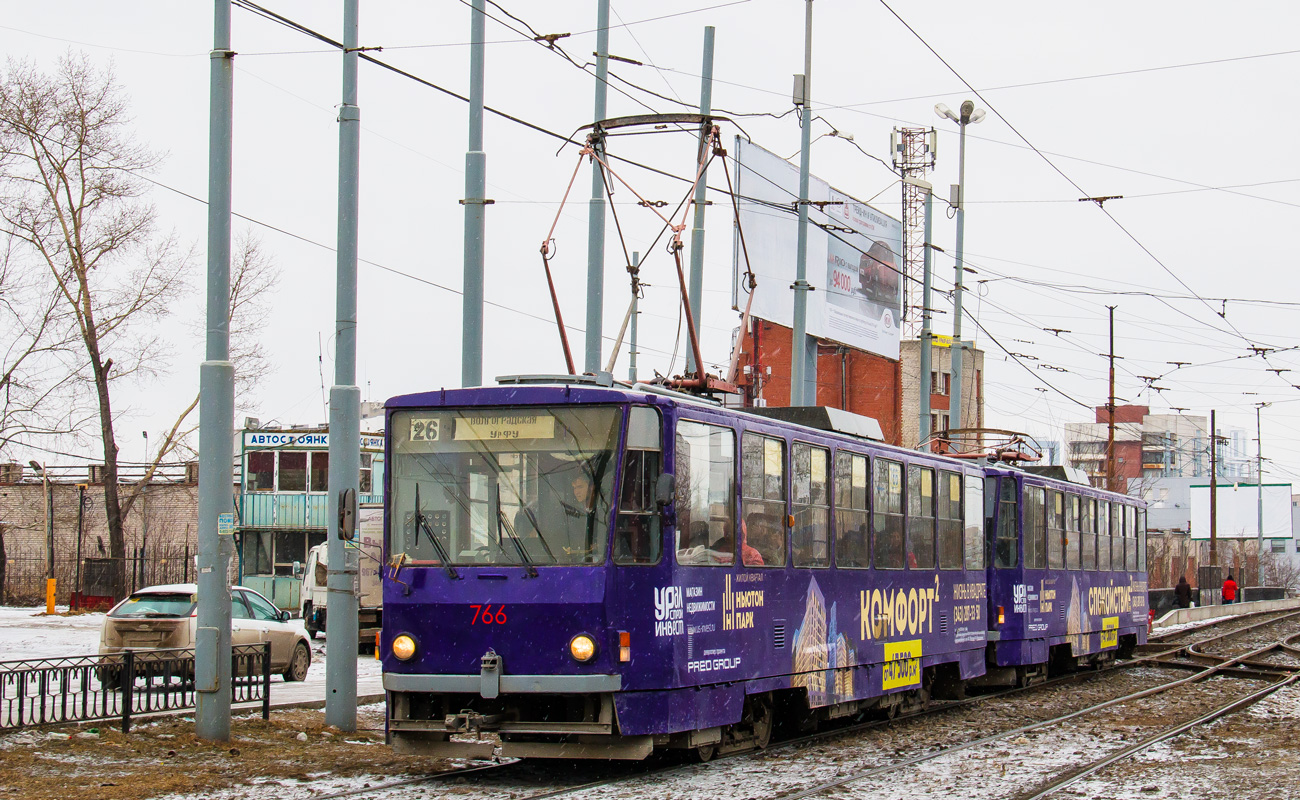 Екатеринбург, Tatra T6B5SU № 766