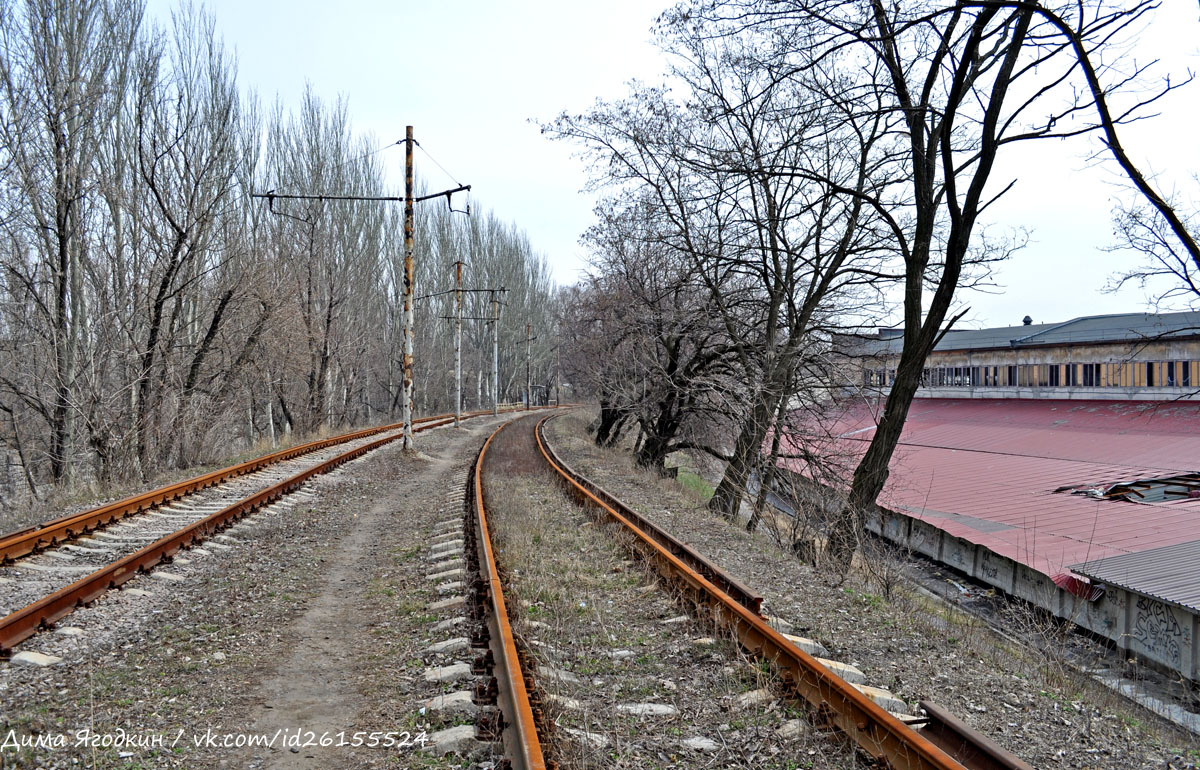 Донецк — Повреждения от военных действий; Донецк — Трамвайные линии: сеть 3-го депо
