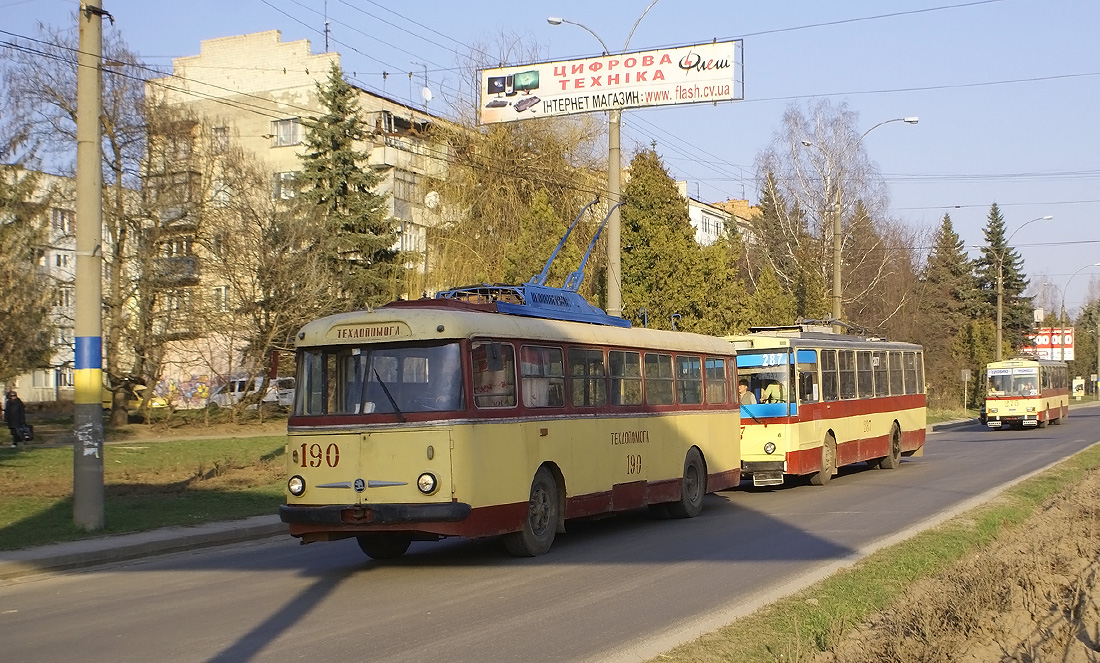 Czerniowce, Škoda 9Tr24 Nr 190; Czerniowce, Škoda 14Tr89/6 Nr 287