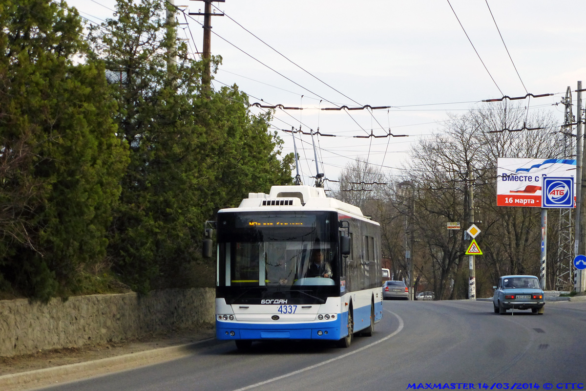 Крымский троллейбус, Богдан Т70110 № 4337