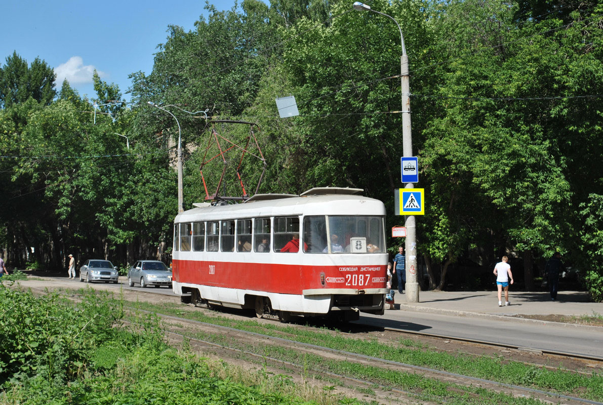 Самара, Tatra T3SU (двухдверная) № 2087