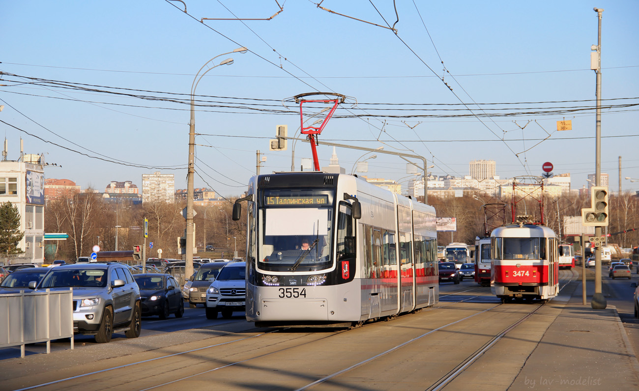 Москва, 71-414 (Pesa Fokstrot) № 3554