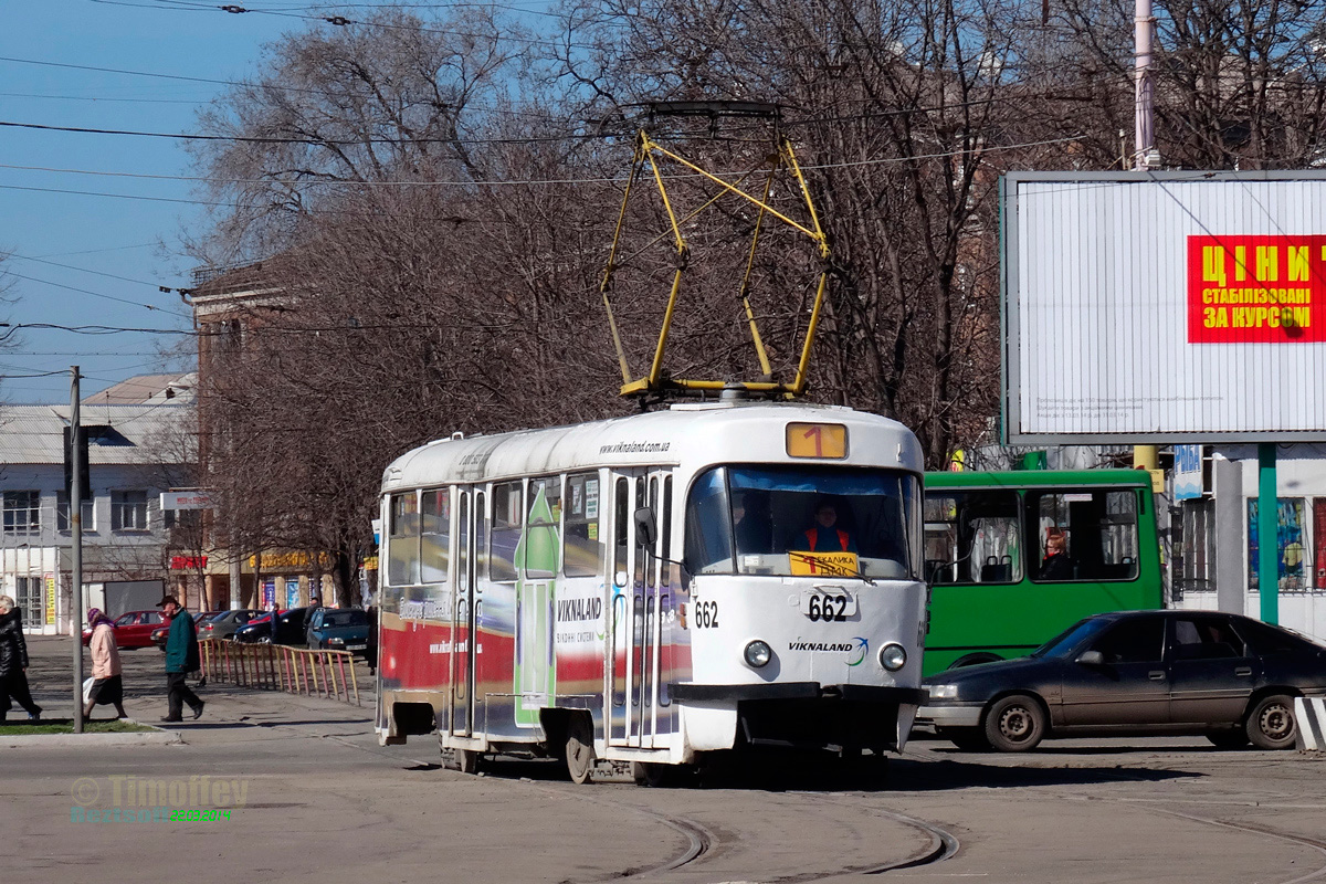 Каменское, Tatra T3SU № 662