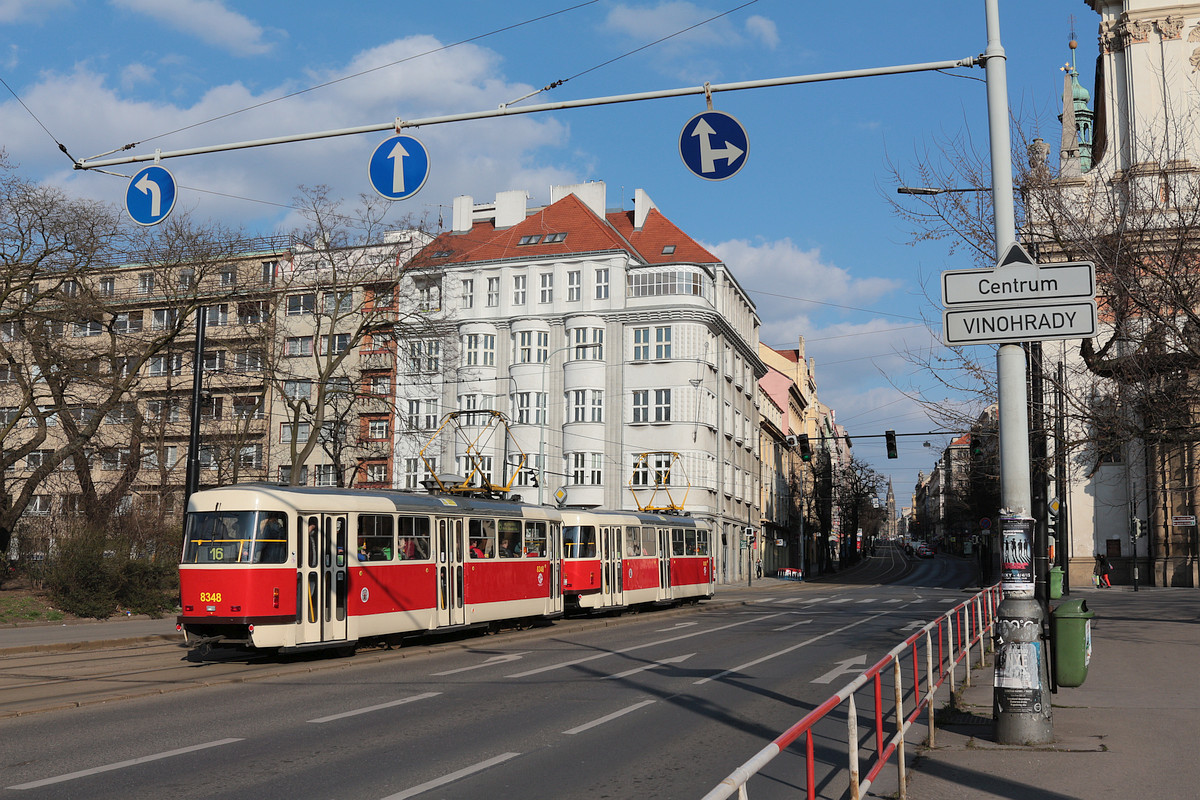 Прага, Tatra T3R.P № 8348