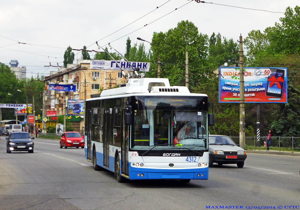 Крымский троллейбус, Богдан Т70110 № 4312