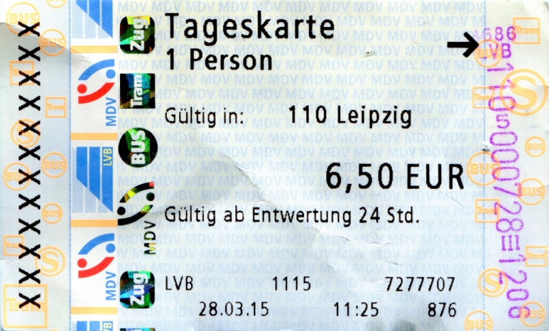 萊比錫 — Tickets • Fahrscheine