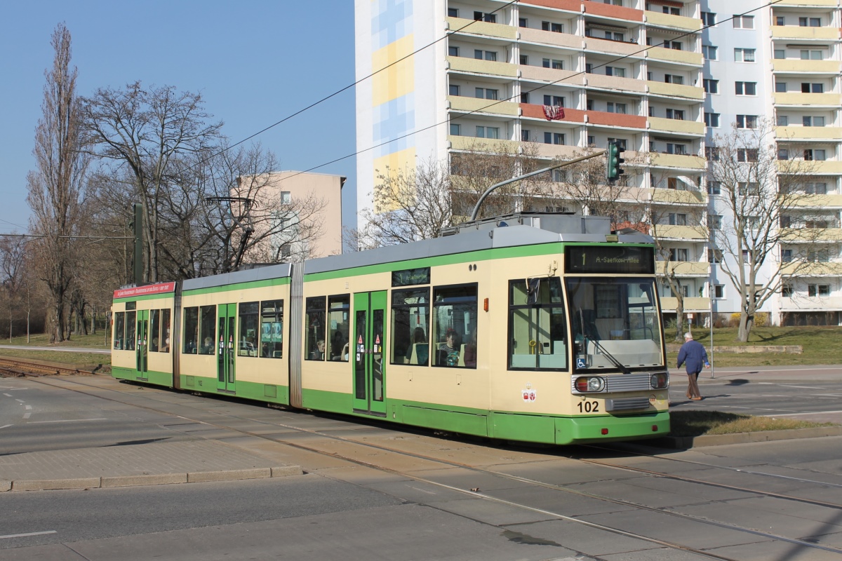 Бранденбург-на-Хафеле, Duewag MGT6D № 102