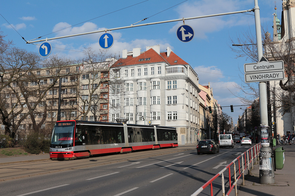 Прага, Škoda 15T3 ForCity Alfa Praha № 9313