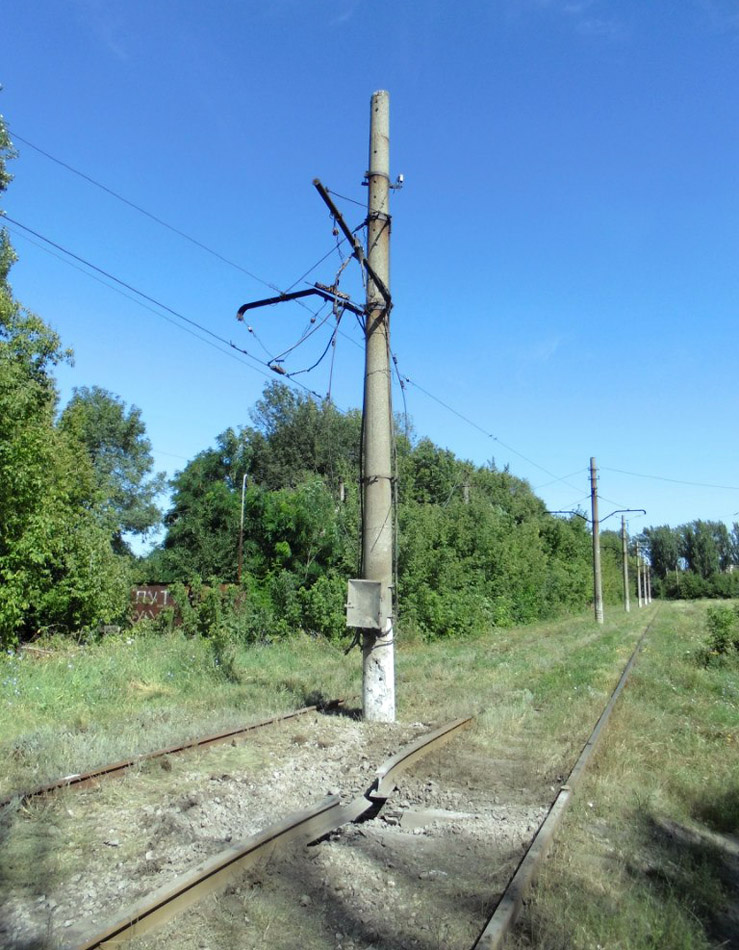 Awdijiwka — Network damage due to military unrest 2014-2015