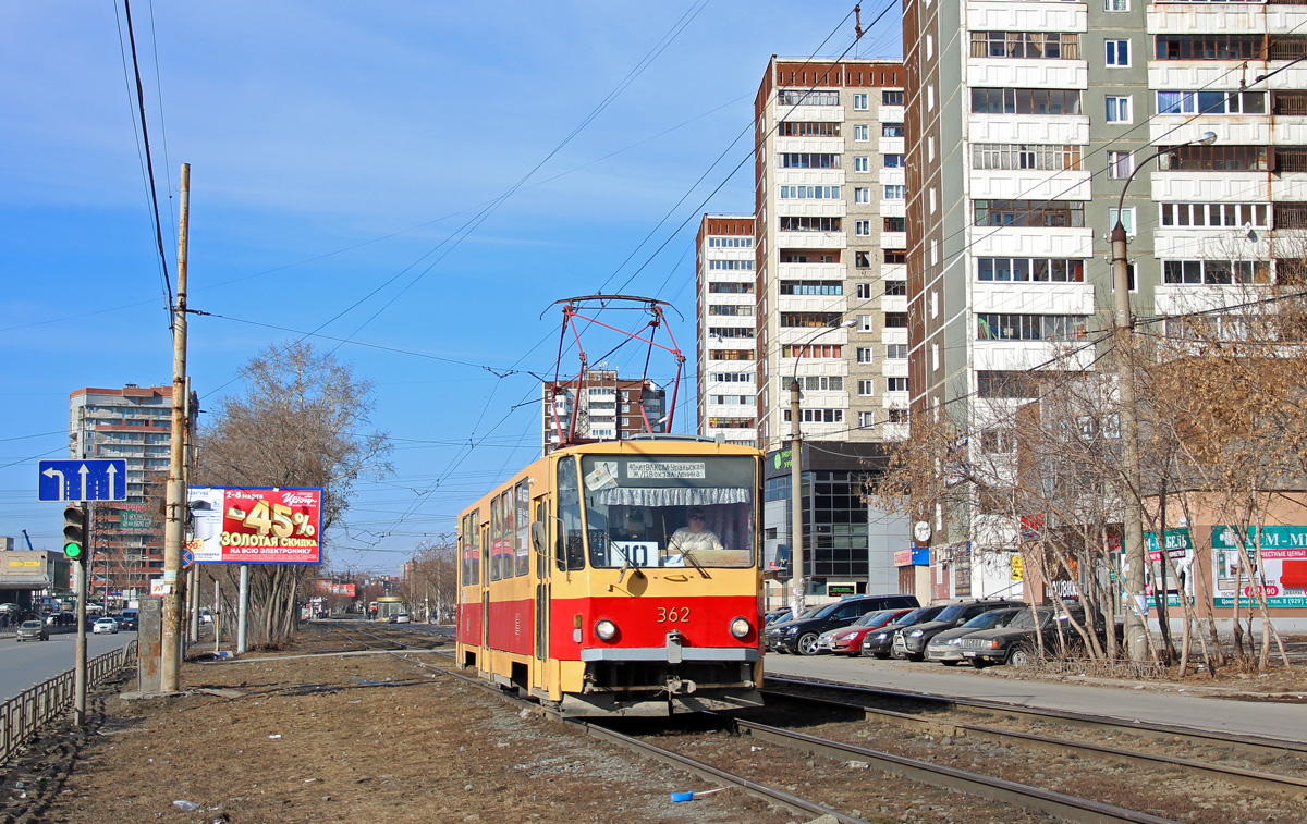 Екатеринбург, Tatra T6B5SU № 362