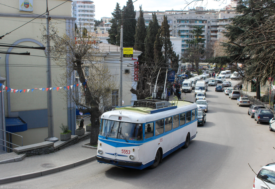 Крымский троллейбус, Škoda 9Tr21 № 5553
