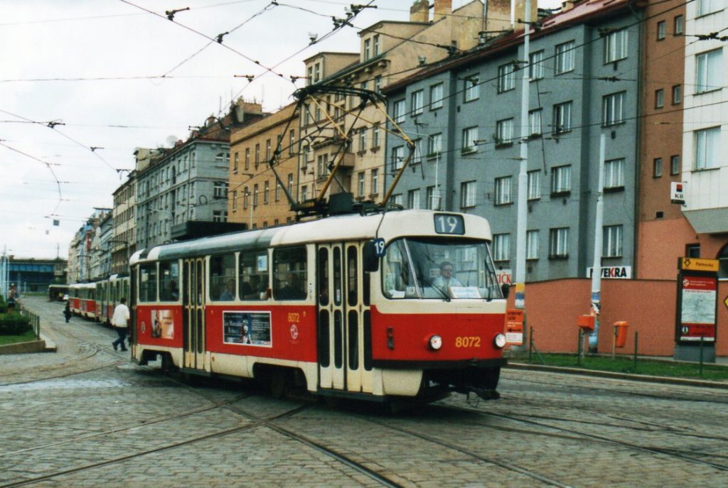 Прага, Tatra T3M2-DVC № 8072