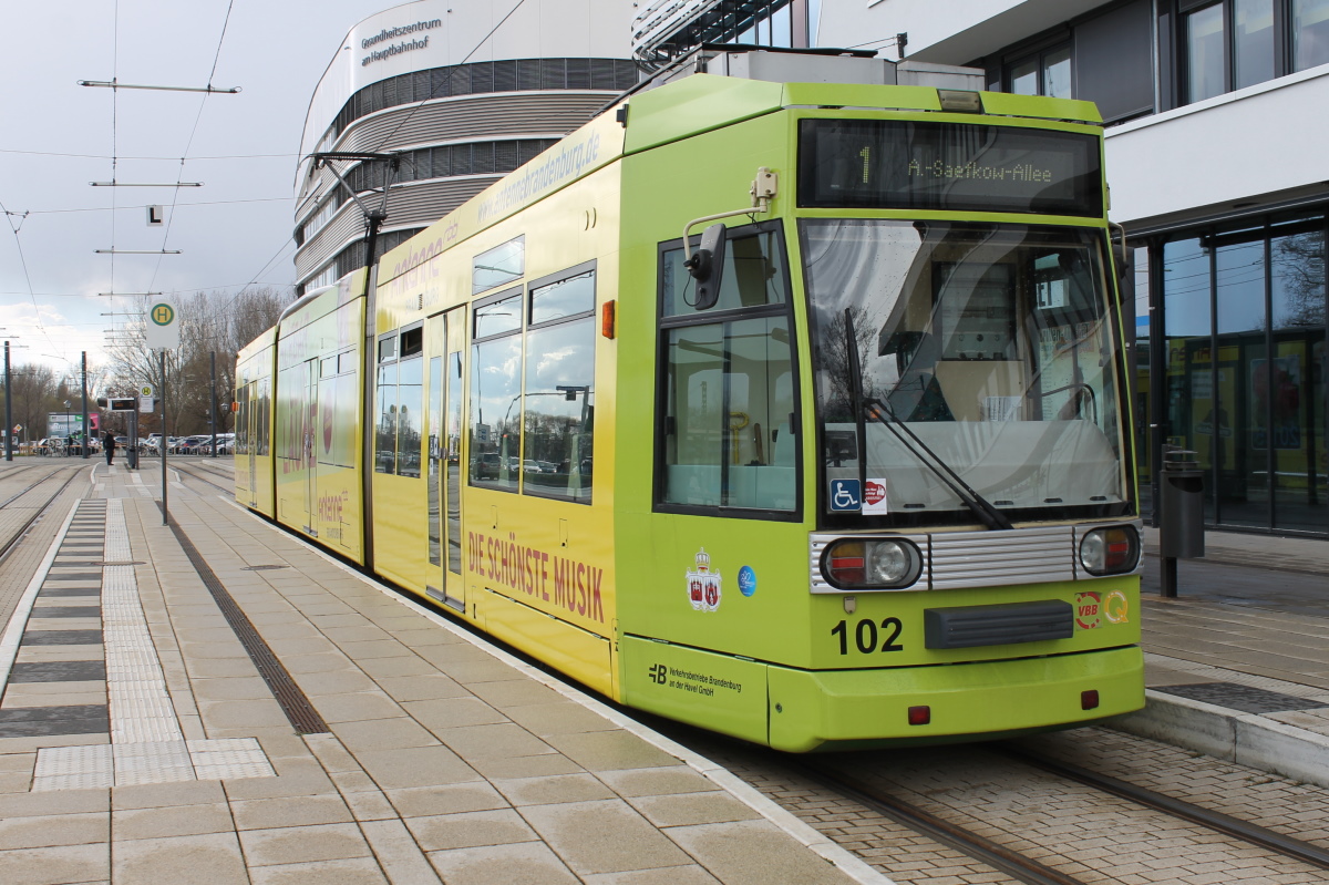 Бранденбург-на-Хафеле, Duewag MGT6D № 102