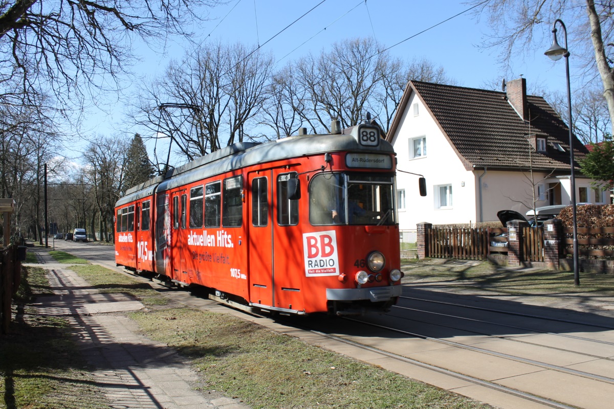 Шёнайхе – Рюдерсдорф, Duewag GT6ZR № 46