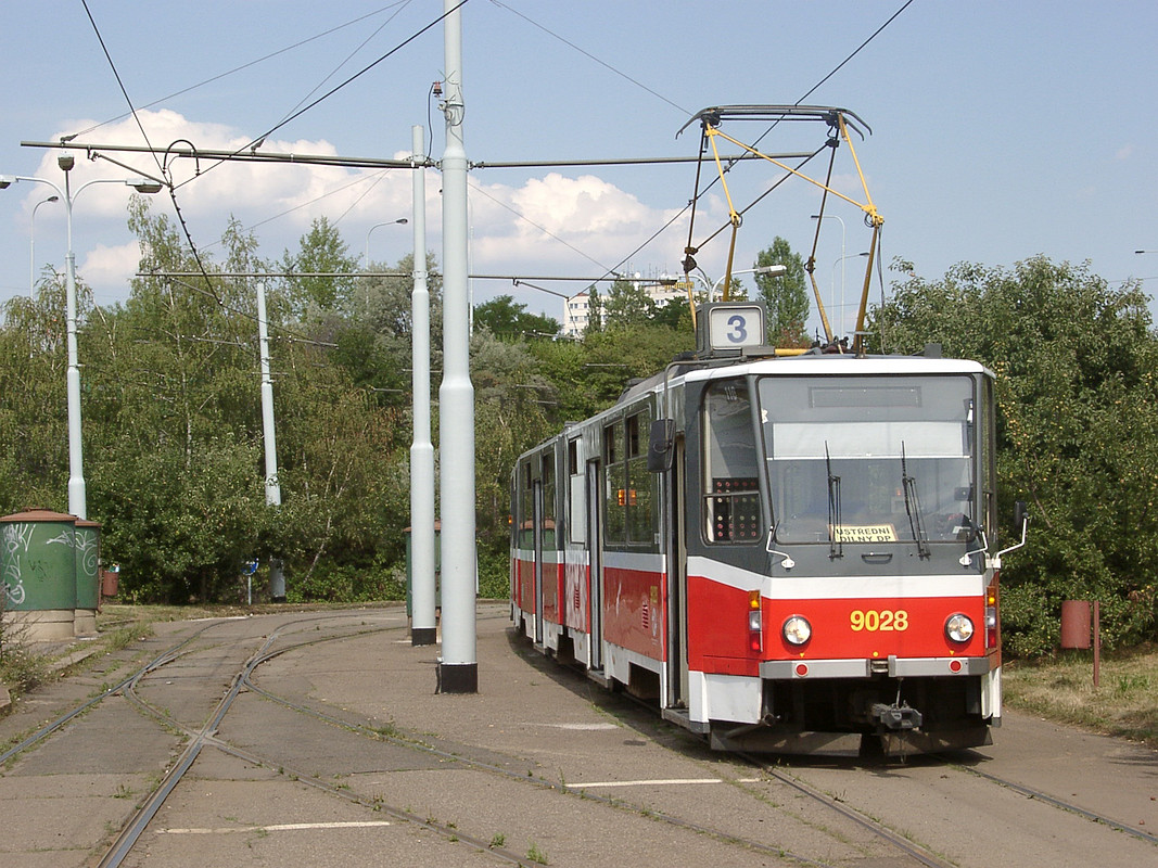 Прага, Tatra KT8D5 № 9028; Прага — Конечные пункты Прага, Tatra KT8D5 № 9028; Прага — Конечные пункты