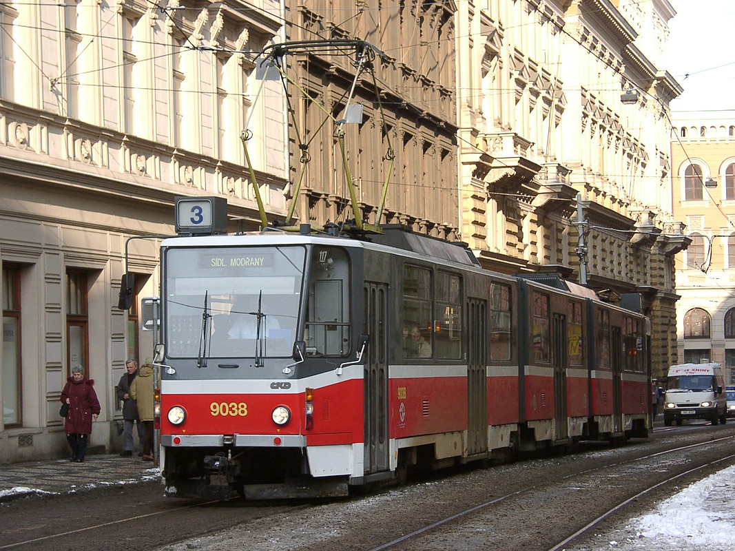 Прага, Tatra KT8D5 № 9038 Прага, Tatra KT8D5 № 9038