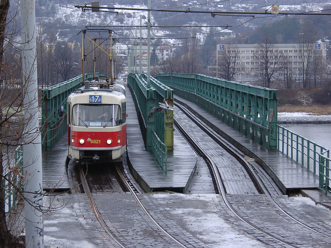 Прага, Tatra T3 № 6821
