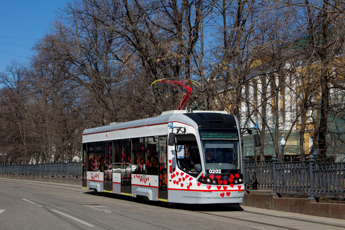 Moscova, 71-911 “City Star” Nr. 0202; Moscova — Parade to 116 years of Moscow tramway on April 11, 2015